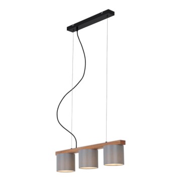 Briloner - Підвісна люстра RHON 3xE14/25W/230V каучук