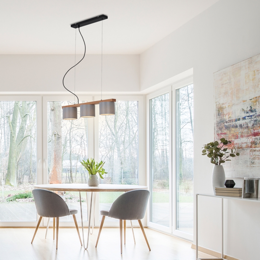 Briloner - Підвісна люстра RHON 3xE14/25W/230V каучук