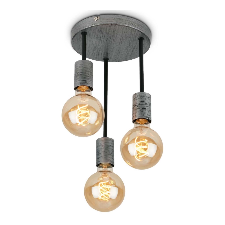 Briloner - Подвесная люстра HENGA 3xE27/60W/230V