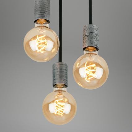 Briloner - Подвесная люстра HENGA 3xE27/60W/230V
