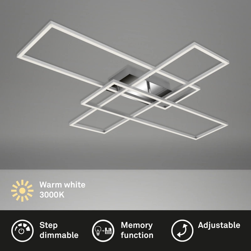 Briloner - Пристельова LED люстра з регулюванням яскравості FRAME LED/50W/230V