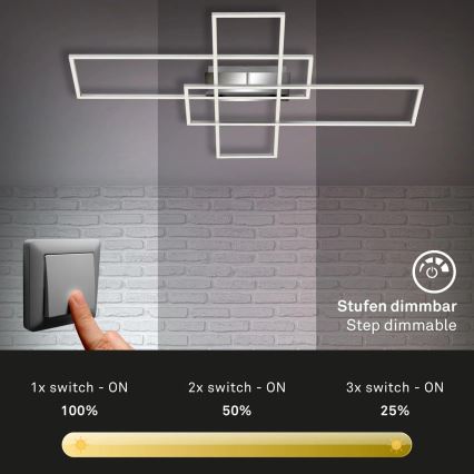 Briloner - Пристельова LED люстра з регулюванням яскравості FRAME LED/50W/230V