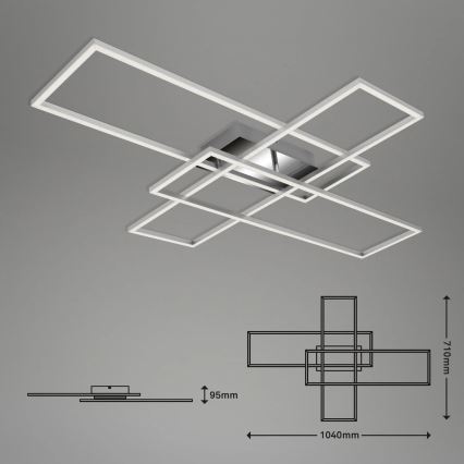 Briloner - Пристельова LED люстра з регулюванням яскравості FRAME LED/50W/230V
