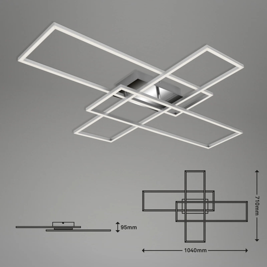 Briloner - Пристельова LED люстра з регулюванням яскравості FRAME LED/50W/230V