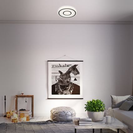 Briloner - Стельовий LED світильник SIRKEL LED/12W/230V чорний