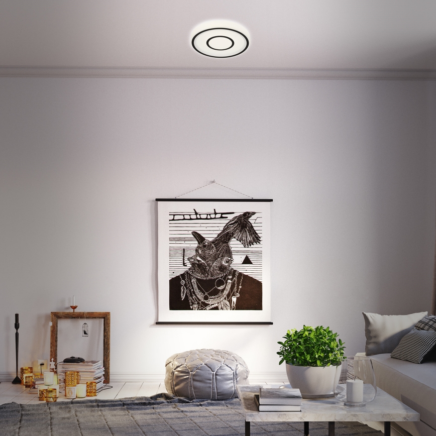 Briloner - Стельовий LED світильник SIRKEL LED/12W/230V чорний