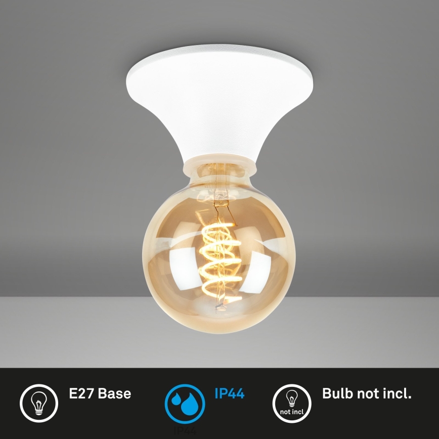 Briloner - стельовий світильник для ванної кімнати 1xE27/10W/230V IP44 білий
