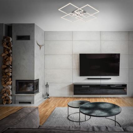 Briloner - Светодиодная регулируемая потолочная люстра FRAME 4xLED/12W/230V