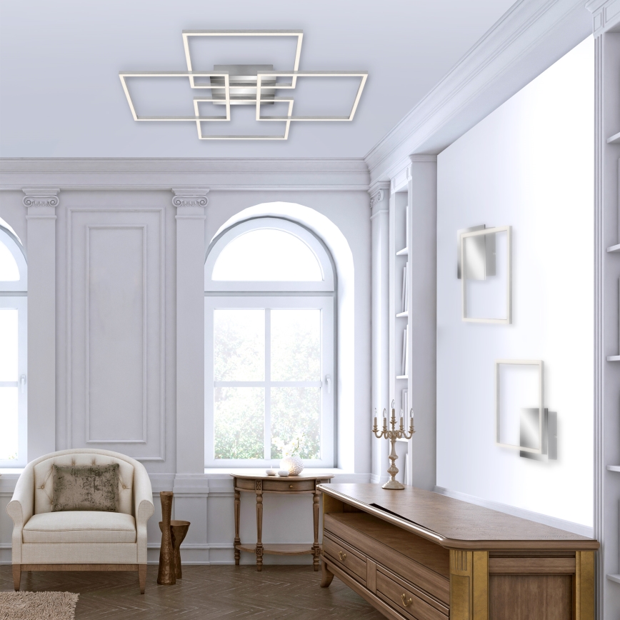 Briloner - Светодиодная регулируемая потолочная люстра FRAME 4xLED/12W/230V