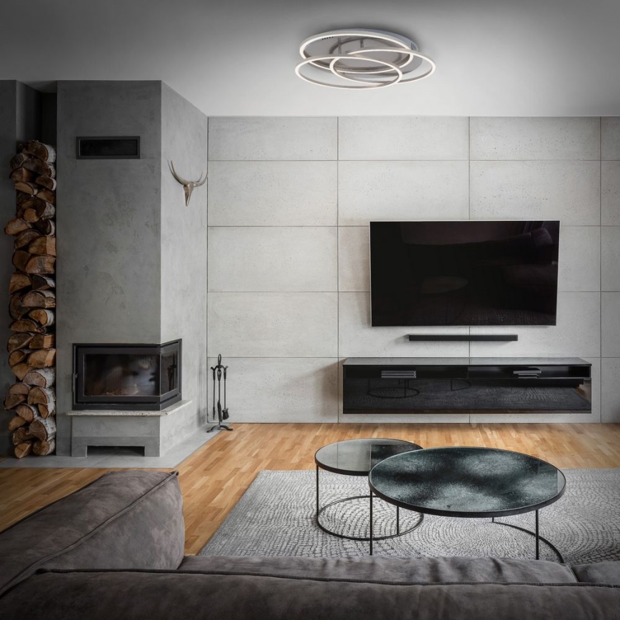 Briloner - Светодиодный потолочный светильник с регулированием яркости FRAMES LED/60W/230V матовый хром