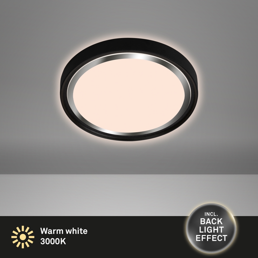 Briloner - Светодиодный потолочный светильник KAHIKO LED/15W/230V черный