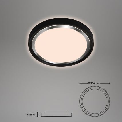 Briloner - Светодиодный потолочный светильник KAHIKO LED/15W/230V черный