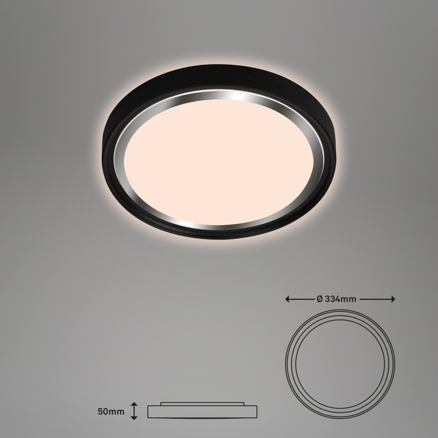 Briloner - Светодиодный потолочный светильник KAHIKO LED/15W/230V черный