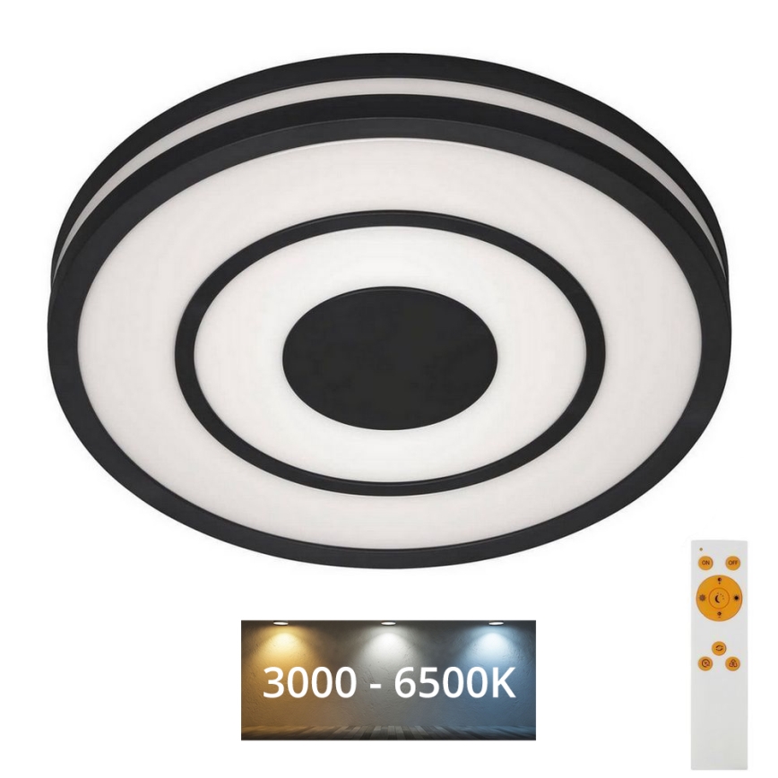 Briloner - Светодиодный потолочный светильник с регулированием яркости RIPPLE LED/24W/230V 3000-6500K + дистанционное управление