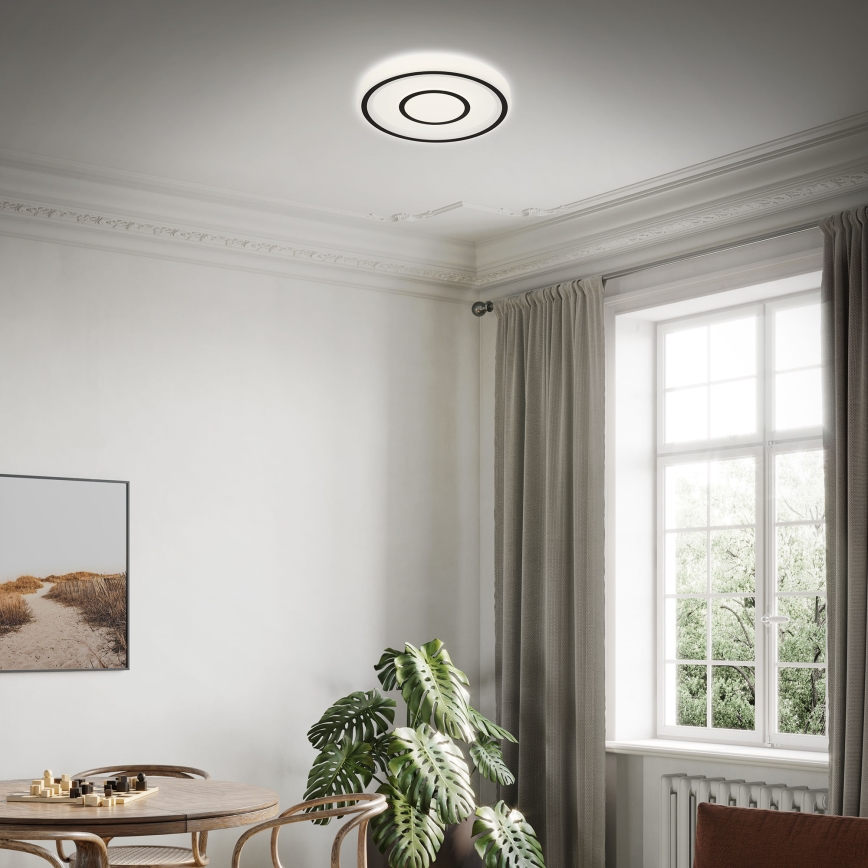 Briloner - Светодиодный потолочный светильник SIRKEL LED/12W/230V черный