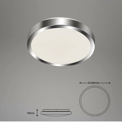 Briloner - Світлодіодний стельовий світильник для ванної кімнати SPLASH LED/15W/230V IP44