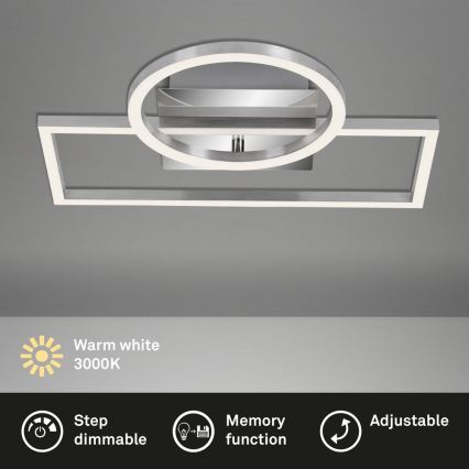 Briloner - Світлодіодний стельовий світильник з регулюванням яскравості FRAMES LED/19W/230V