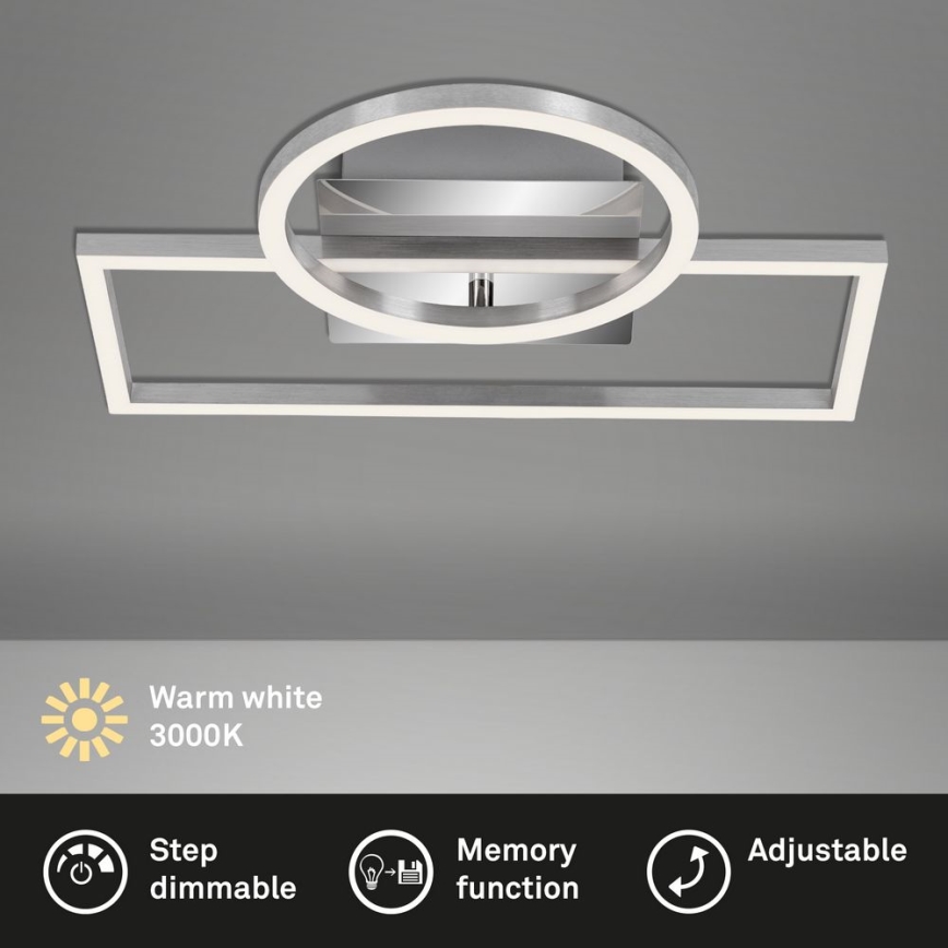 Briloner - Світлодіодний стельовий світильник з регулюванням яскравості FRAMES LED/19W/230V