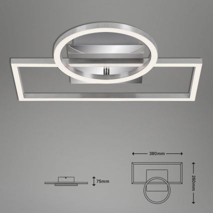 Briloner - Світлодіодний стельовий світильник з регулюванням яскравості FRAMES LED/19W/230V