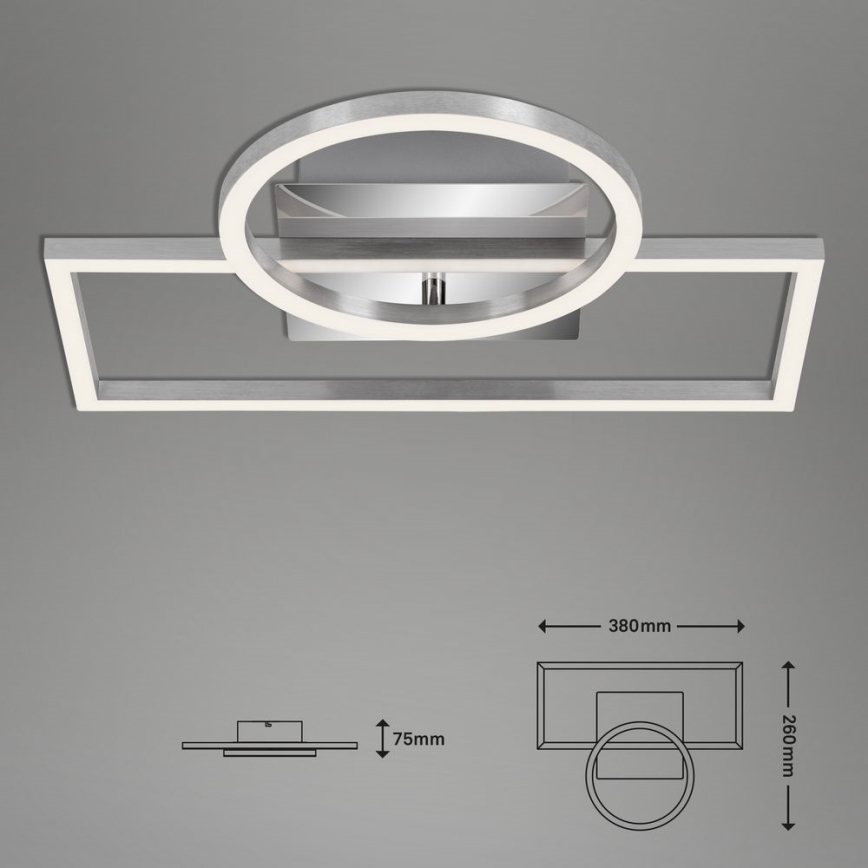 Briloner - Світлодіодний стельовий світильник з регулюванням яскравості FRAMES LED/19W/230V