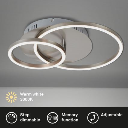 Briloner - Світлодіодний стельовий світильник з регулюванням яскравості FRAMES LED/24,5W/230V
