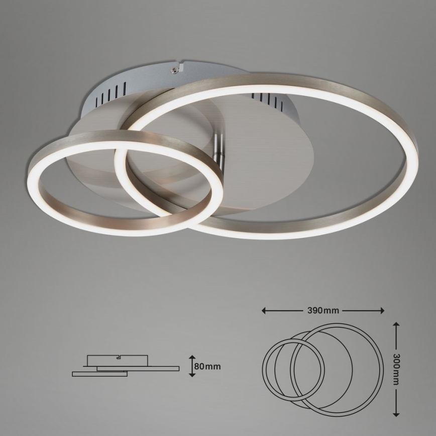 Briloner - Світлодіодний стельовий світильник з регулюванням яскравості FRAMES LED/24,5W/230V