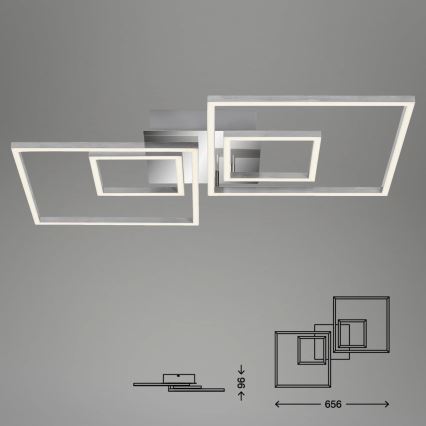 Briloner - Світлодіодний стельовий світильник з регулюванням яскравості FRAMES LED/40W/230V