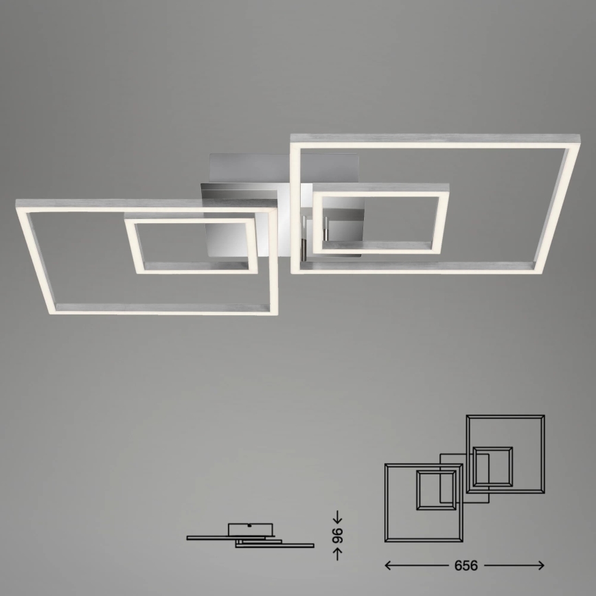 Briloner - Світлодіодний стельовий світильник з регулюванням яскравості FRAMES LED/40W/230V