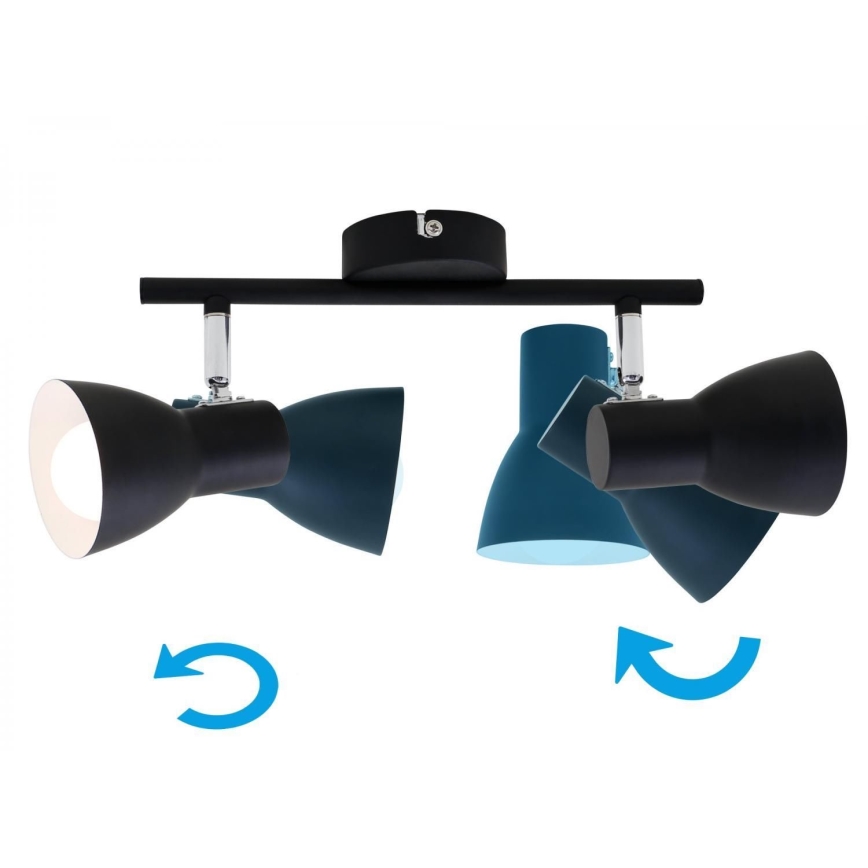 Briloner 10698891 - Точечный светильник 2xE14/25W/230V черный