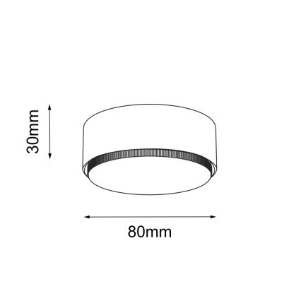 Brosline - Точковий світильник 1xGX53/9W/230V білий