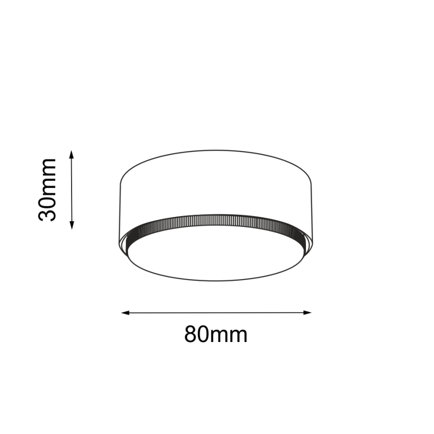 Brosline - Точковий світильник 1xGX53/9W/230V білий