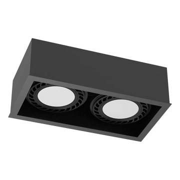 Brosline - Точечный светильник 2xGU10/18W/230V черный