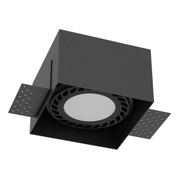 Brosline - Встраиваемый потолочный светильник 1xGU10/18W/230V чёрный