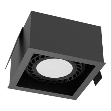 Brosline - Встраиваемый потолочный светильник 1xGU10/18W/230V чёрный