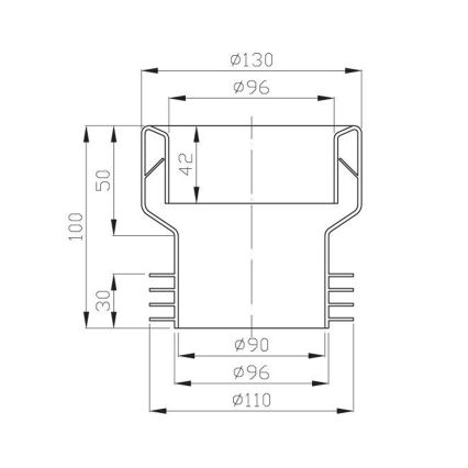 Bruckner - Манжета для унітаза центрична білий