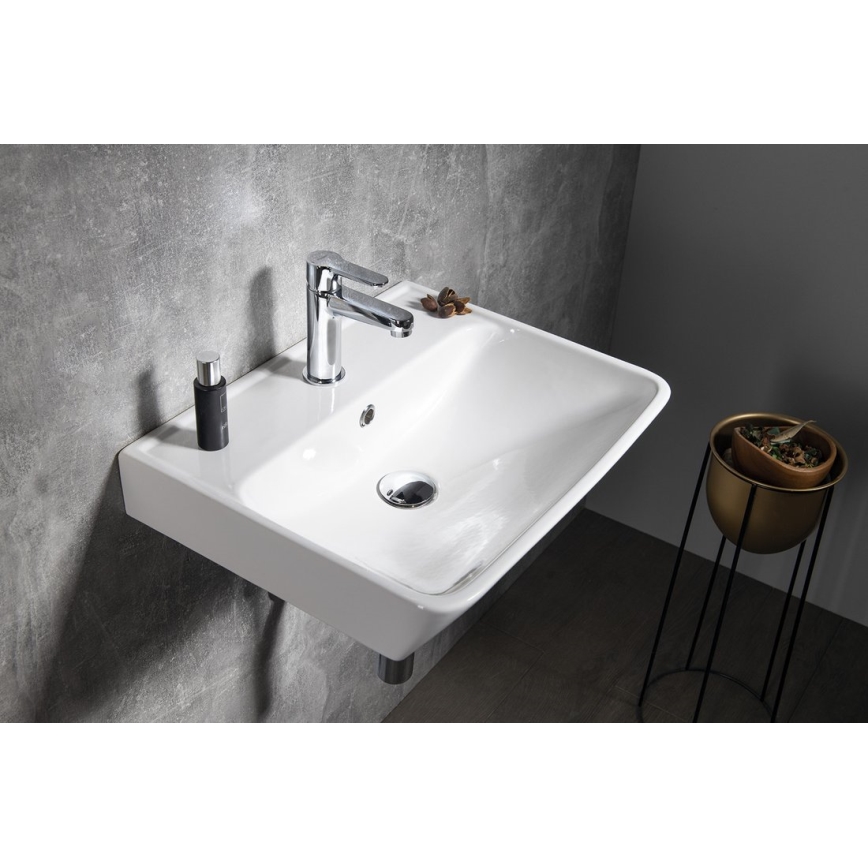 Bruckner - Встраиваемая раковина NEON 50x41,5 см керамика/белая