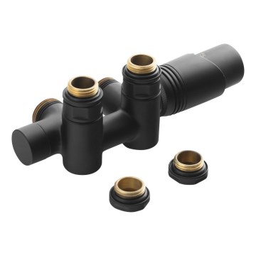 Bruckner - З'єднувальний термостатичний комплект для центрального підключення WICHER COMBI матовий чорний