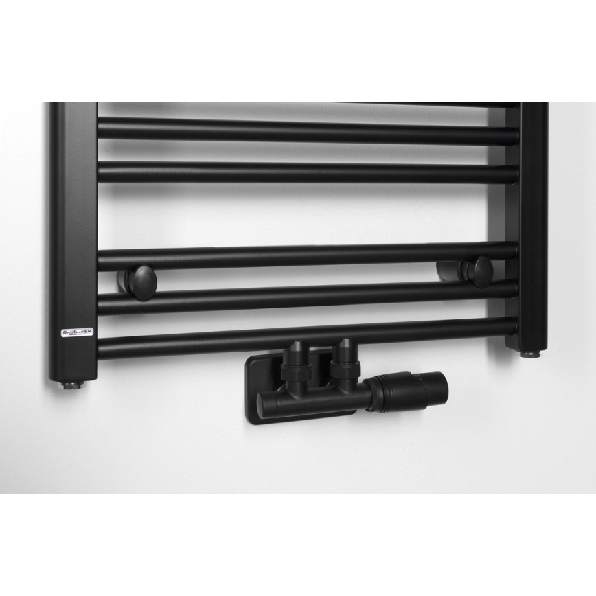 Bruckner - З'єднувальний термостатичний комплект для центрального підключення WICHER матовий чорний