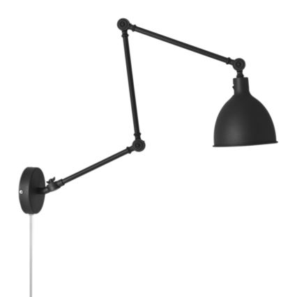 ByRydens - Настенная лампа с регулированием яркости BAZAAR 1xE27/5W/230V черный