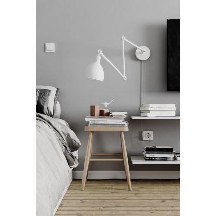 ByRydens - Настенная лампа с регулированием яркости BAZAAR 1xE27/5W/230V белый