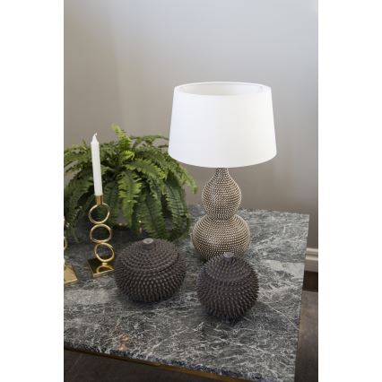 ByRydens - Настільна лампа LOFTY 1xE27/5W/230V біла/срібляста