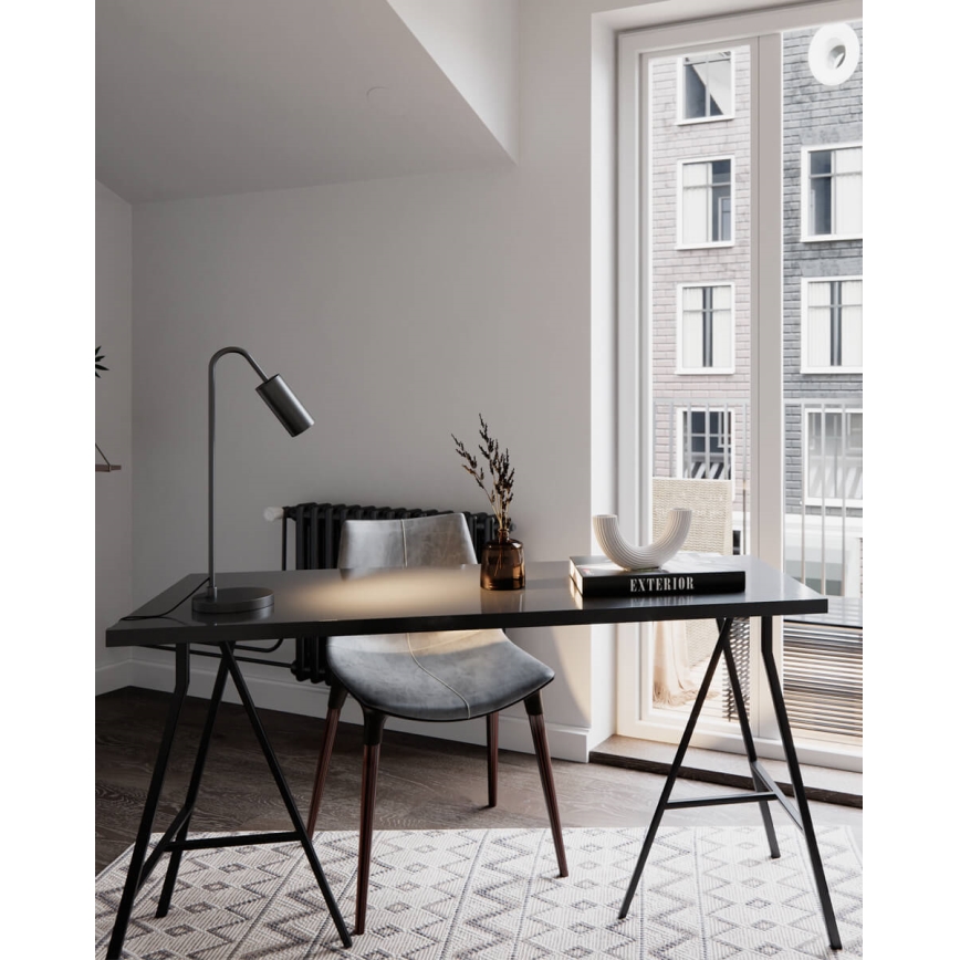 ByRydens - Настільна лампа CURVE 1xGU10/7W/230V чорна