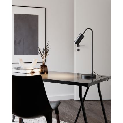 ByRydens - Настольная лампа CURVE 1xGU10/7W/230V черная