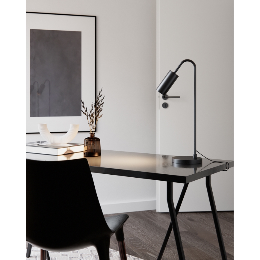 ByRydens - Настольная лампа CURVE 1xGU10/7W/230V черная