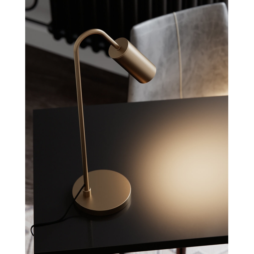 ByRydens - Настольная лампа CURVE 1xGU10/7W/230V золотая