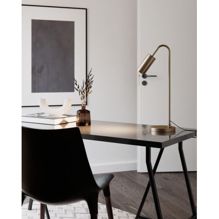 ByRydens - Настольная лампа CURVE 1xGU10/7W/230V золотая