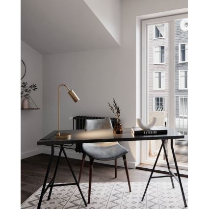 ByRydens - Настольная лампа CURVE 1xGU10/7W/230V золотая