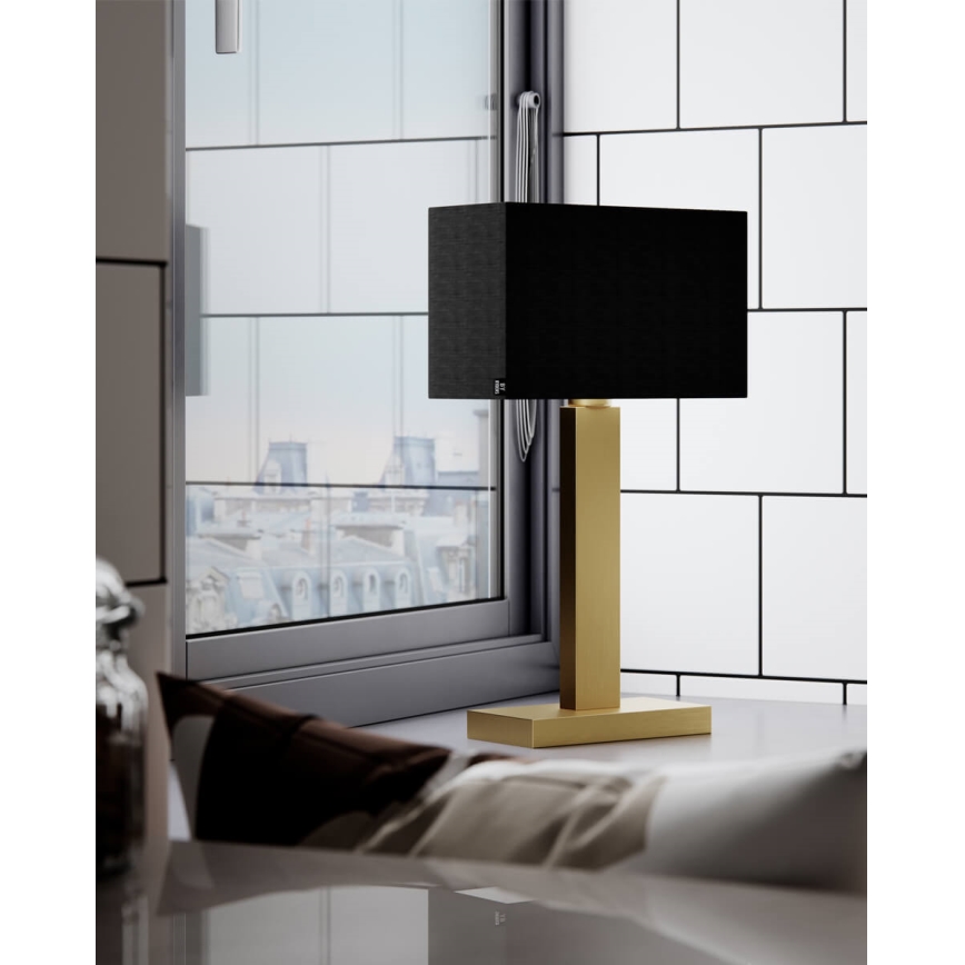 ByRydens - Настільна лампа PRIME 1xE27/5W/230V чорна/золота
