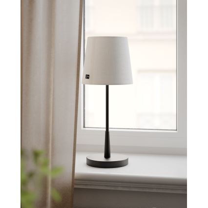 ByRydens - настольная лампа LUMI 1xE27/8 Вт/230 В белая/чёрная 48,5 см