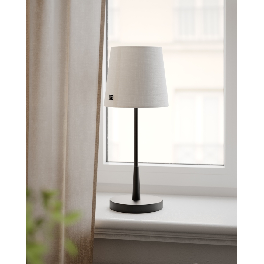 ByRydens - настольная лампа LUMI 1xE27/8 Вт/230 В белая/чёрная 48,5 см